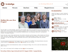 Tablet Screenshot of krebsforum.ch